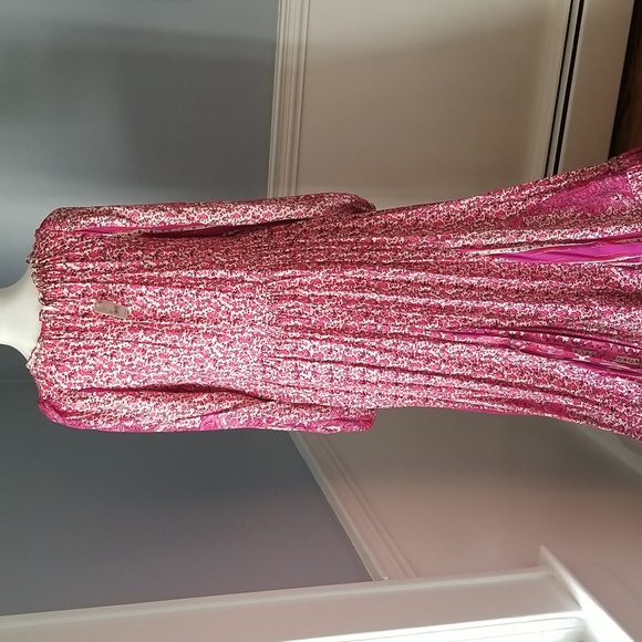 FREE PEOPLE HAPPY FEELINGS MIDI DRESS IN PEACH PIE COMBO- NWT - Picture 5 of 11